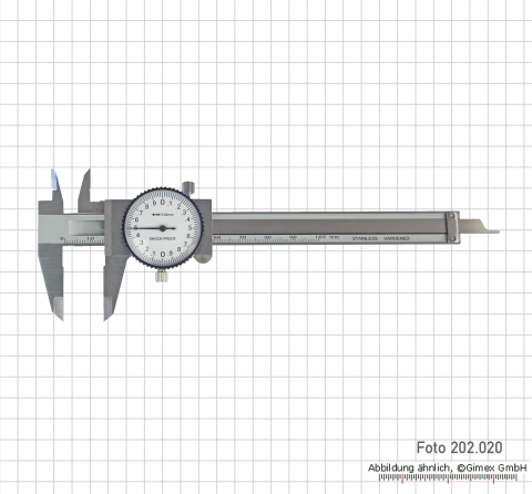 Uhren-Messschieber, 100 x 0,02 mm